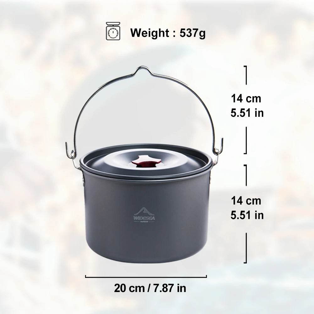 Widesea 4L Camping Hanging Pot - Fish & Cheaps | Fishing & Outdoor Gear