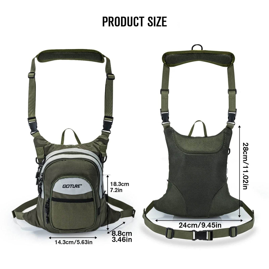 Goture Waterproof Fishing Chest Bag - Fish & Cheaps | Fishing & Outdoor Gear