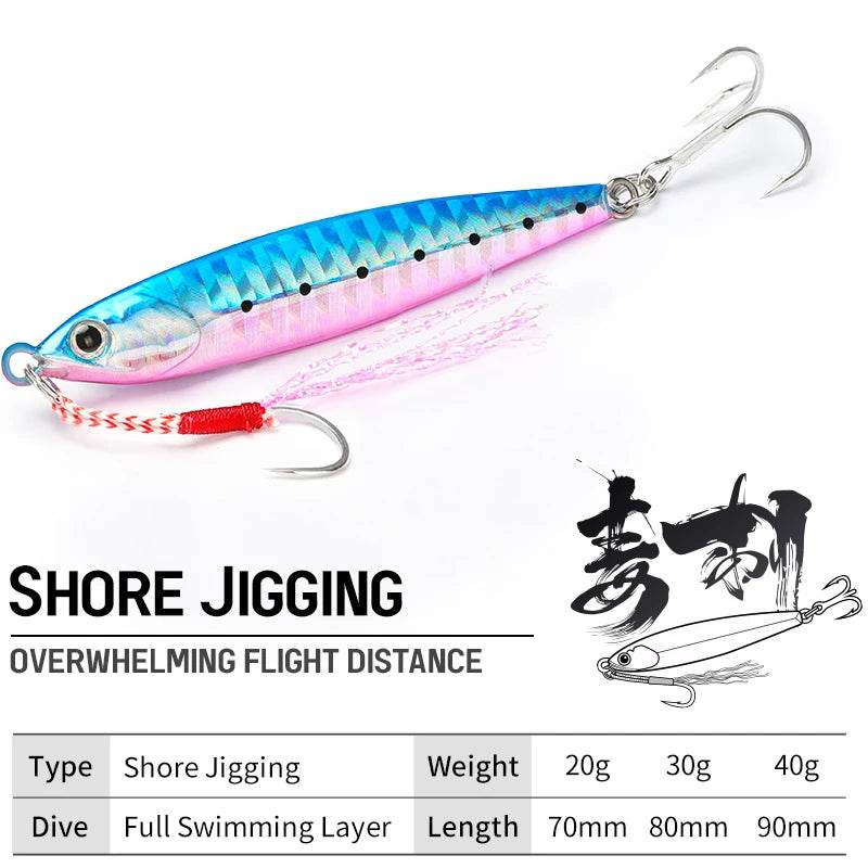 TSURINOYA STINGER Shore Jig – Long Cast Metal Lure - Fish & Cheaps | Fishing & Outdoor Gear