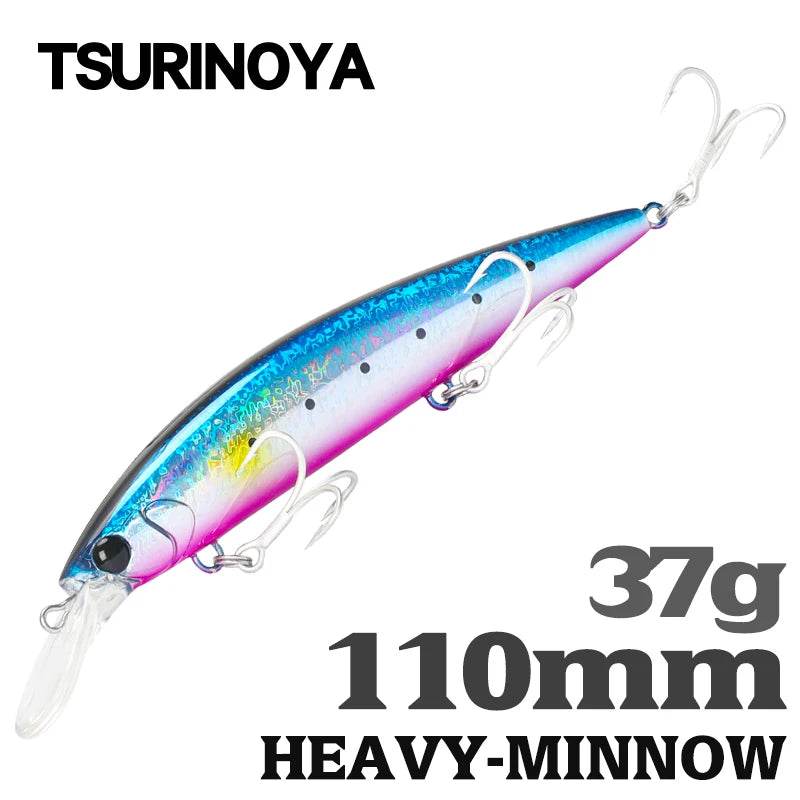 TSURINOYA WIZARD 110S Heavy Casting Minnow Lure - Fish & Cheaps | Fishing & Outdoor Gear