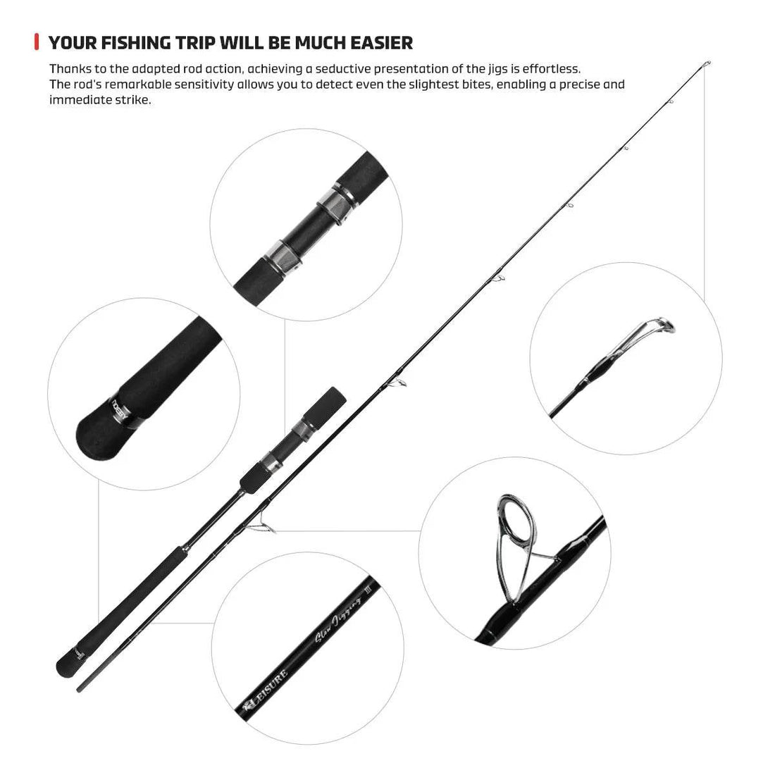 NOEBY Leisure III Solid Tip Slow Jig Rod - Fish & Cheaps | Fishing & Outdoor Gear