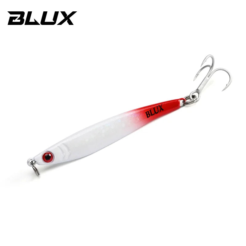 BLUX Mini SAURY 5g 10g  Jigging Spoon Long Cast Metal Jig Micro Lead Bait Saltwater Fishing Lure Artificial Tackle Mackerel Bass