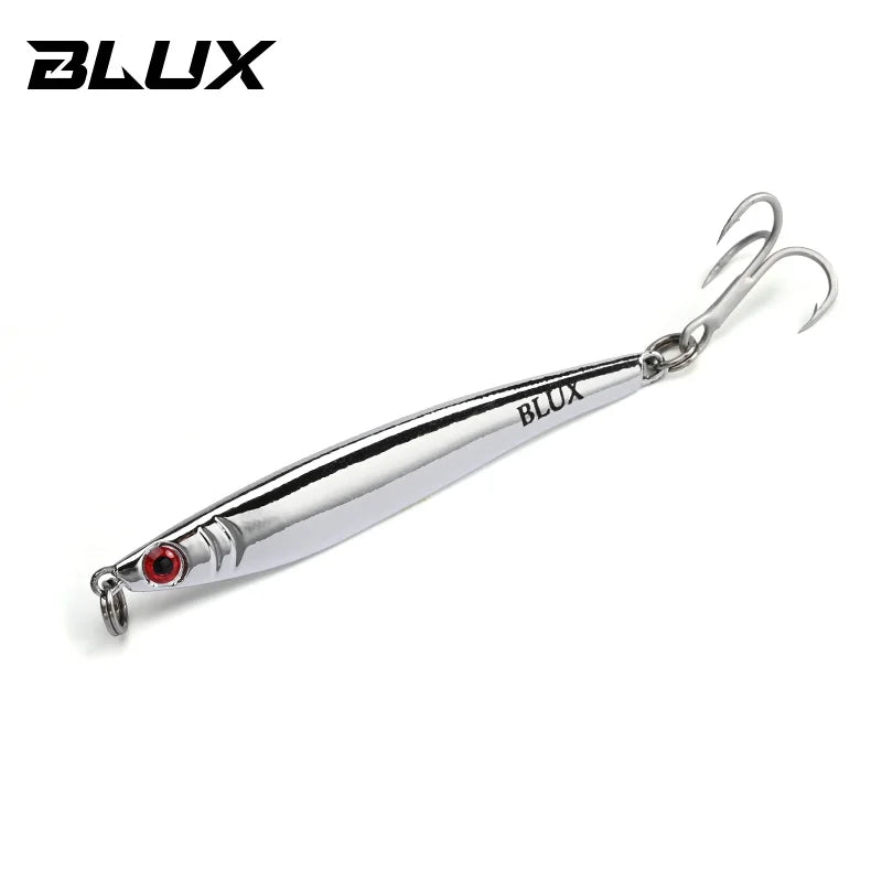 BLUX Mini SAURY 5g 10g  Jigging Spoon Long Cast Metal Jig Micro Lead Bait Saltwater Fishing Lure Artificial Tackle Mackerel Bass