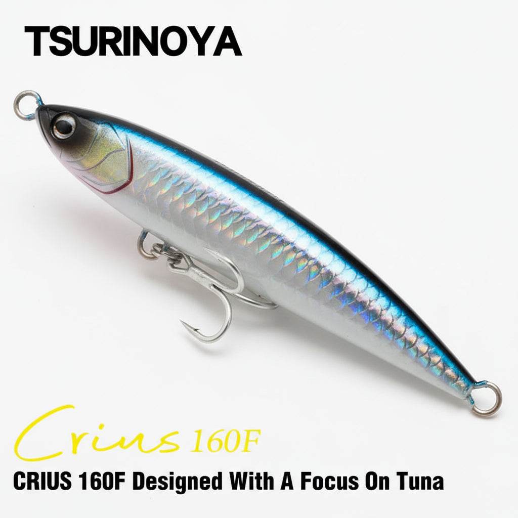 TSURINOYA CRIUS 160F Topwater Pencil Lure - Fish & Cheaps | Fishing & Outdoor Gear