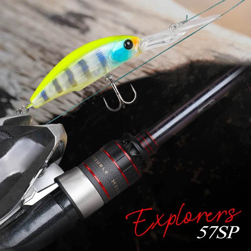 TSURINOYA 57SP Deep Dive Suspending Minnow - Fish & Cheaps | Fishing & Outdoor Gear