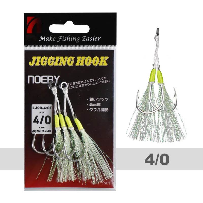 Noeby Twin Assist Hook – Precision for Slow Jigging - Fish & Cheaps | Fishing & Outdoor Gear