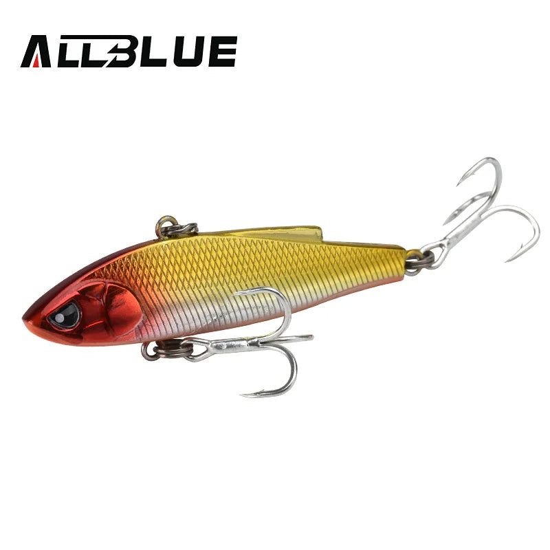 ALLBLUE New ANGRY JOHN VIB Sinking Fishing Lure Ice Jigging 58MM/70MM Hard Plastic Vibration Winter Bass Pike Artificial Tackle