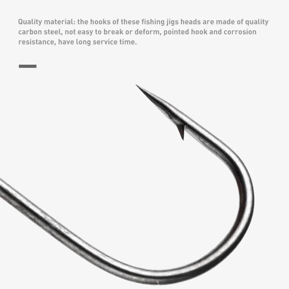 JOHNCOO UL Jig Head Hooks – 10pcs - Fish & Cheaps | Fishing & Outdoor Gear