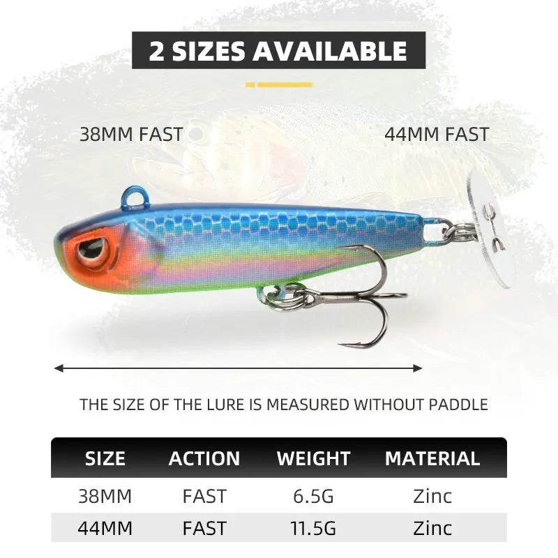 BLUX Rattle Tail Paddle Jig – Vibrant, Sinking Metal Lure - Fish & Cheaps | Fishing & Outdoor Gear