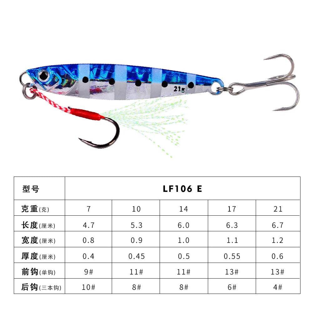 PROBEROS Hot Metal Jig – Slow Sea Boat Sinking Lure - Fish & Cheaps | Fishing & Outdoor Gear