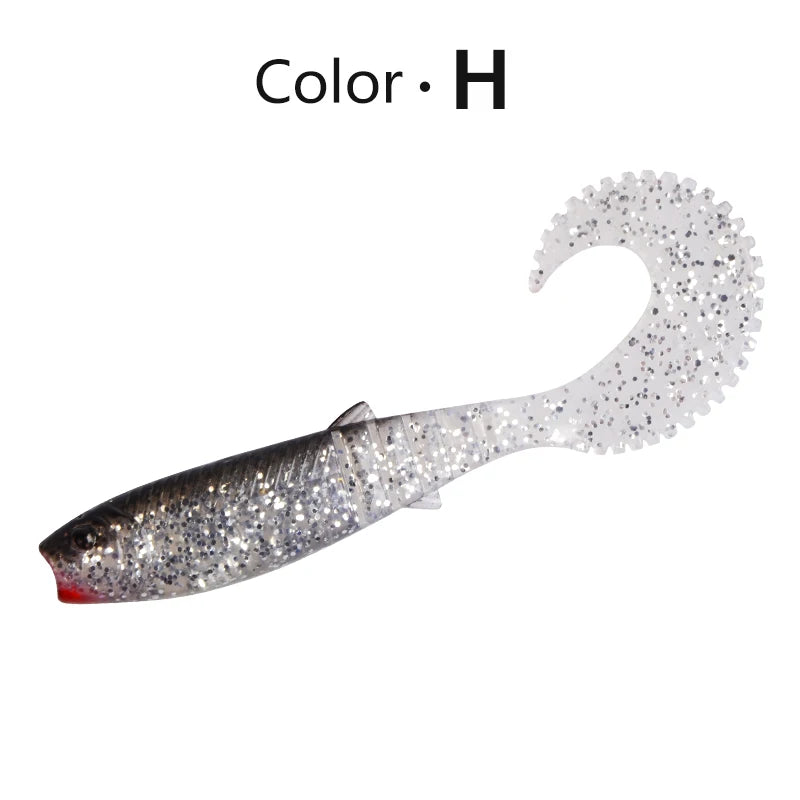 MEREDITH Cannibal Curved Tail Fishing Lures
