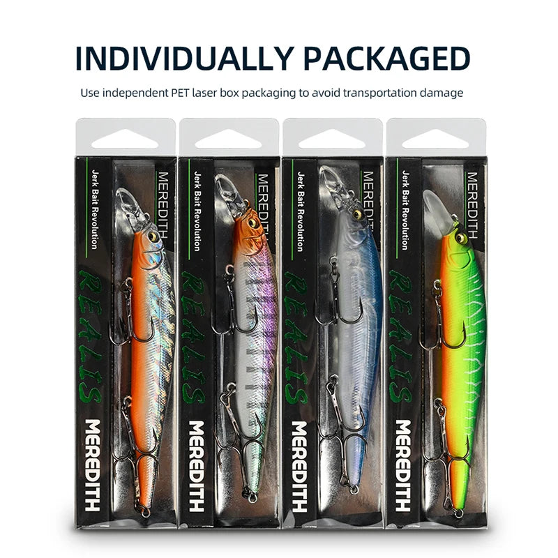 MEREDITH ITO SHINER-115SP Innovation Weight System Top Fishing Lures Minnow Wobbler Quality Fishing Tackle Hooks For Fishing