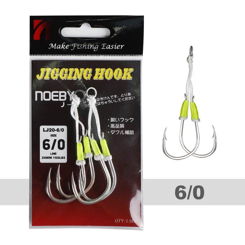 Noeby Twin Assist Hook – Precision for Slow Jigging - Fish & Cheaps | Fishing & Outdoor Gear