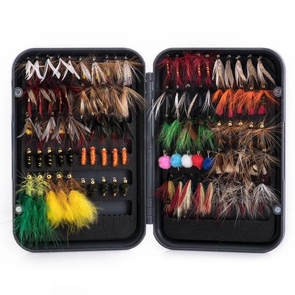 Goture 100pcs Fly Fishing Lure Kit – Complete Trout & Pike Set - Fish & Cheaps | Fishing & Outdoor Gear