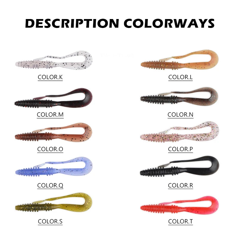 Meredith Mad Wag 7.5cm 1.8g 20pcs Fishing Soft Lures Fishing Artificial Soft Bait Predator Tackle Lures Soft Fishing Lures