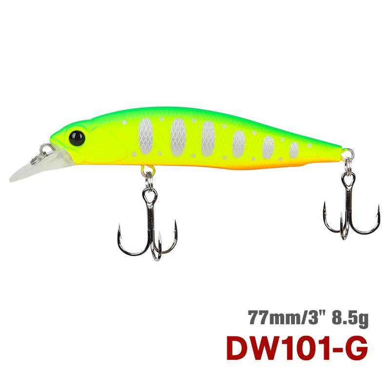 TSURINOYA 77SP Jerkbait – Precision Suspending Minnow - Fish & Cheaps | Fishing & Outdoor Gear