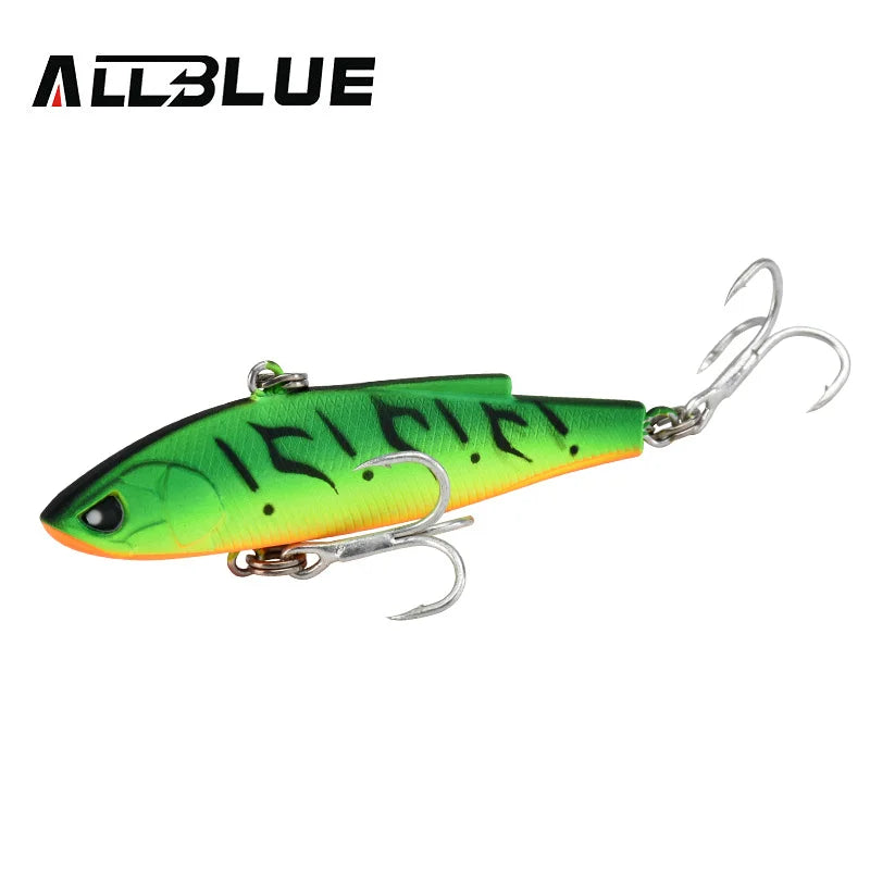 ALLBLUE New ANGRY JOHN VIB Sinking Fishing Lure Ice Jigging 58MM/70MM Hard Plastic Vibration Winter Bass Pike Artificial Tackle
