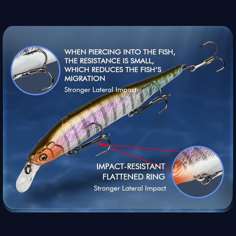 MEREDITH ITO SHINER-115SP Innovation Weight System Top Fishing Lures Minnow Wobbler Quality Fishing Tackle Hooks For Fishing