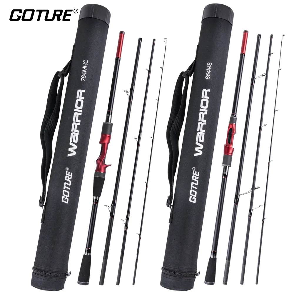 Goture 4 Section Travel Carbon Fishing Rod - Fish & Cheaps | Fishing & Outdoor Gear