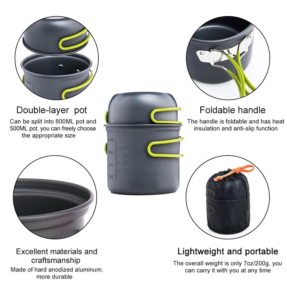 Widesea Ultralight Camping Pot Set - Fish & Cheaps | Fishing & Outdoor Gear