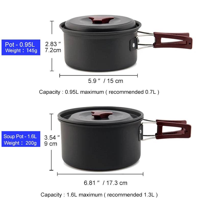 Widesea Camping Cookware Set - Fish & Cheaps | Fishing & Outdoor Gear