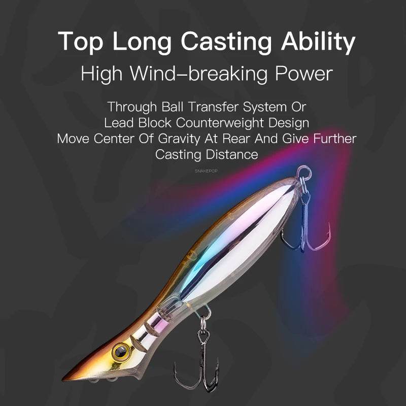 Kingdom SNAKEPOP Floating & Sinking Popper Lure - Fish & Cheaps | Fishing & Outdoor Gear