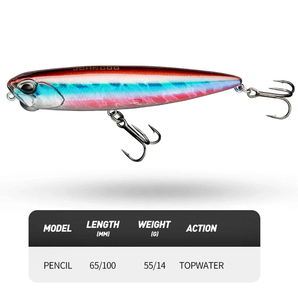 JOHNCOO Pencil 100mm Topwater Lure - Fish & Cheaps | Fishing & Outdoor Gear
