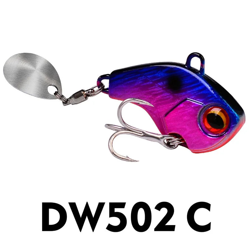 1pc Metal VIB Blade Lure 6g 15g 28g 3D Eyes Pencil Spoon Spinner Balancer Fishing Lure Hard Bait Fishing Tackle with Hook