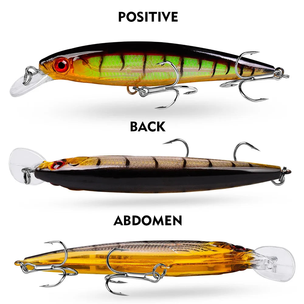 13.4g11cm Swimbaits Bass Big Fish Crankbaits Fishing Lure  Floating Depth: 0.6-1.8m Wobblers for Pike Minnow Lure Fishing Tackle