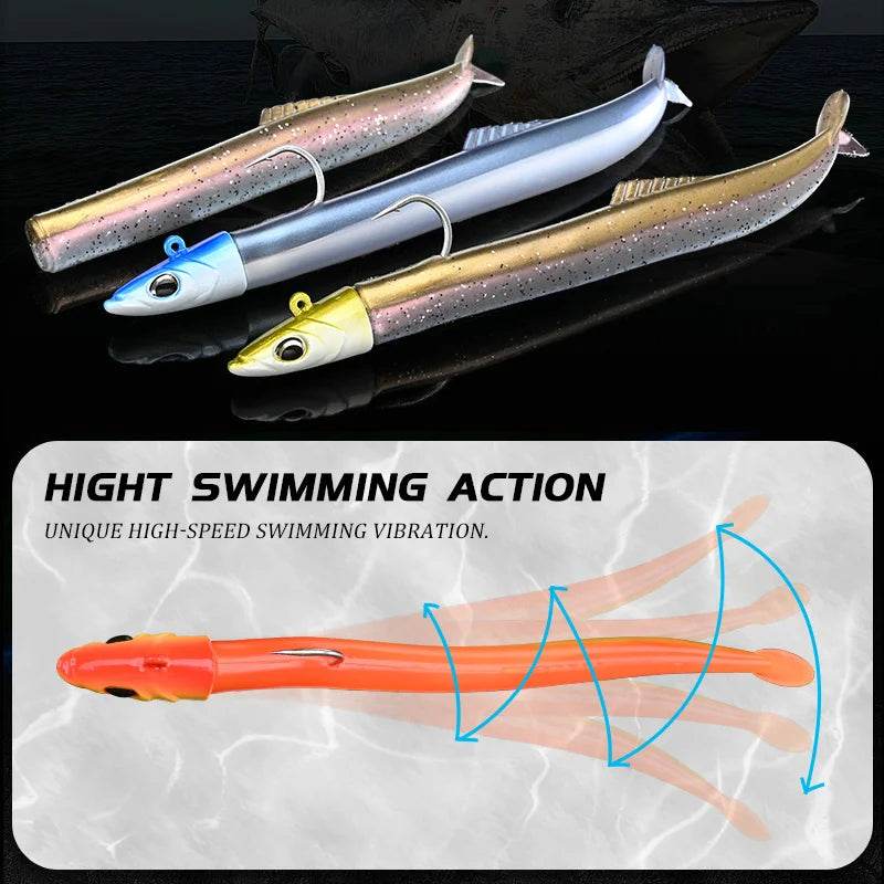 BLUX Flash Sand Eel Soft Lure - Fish & Cheaps | Fishing & Outdoor Gear