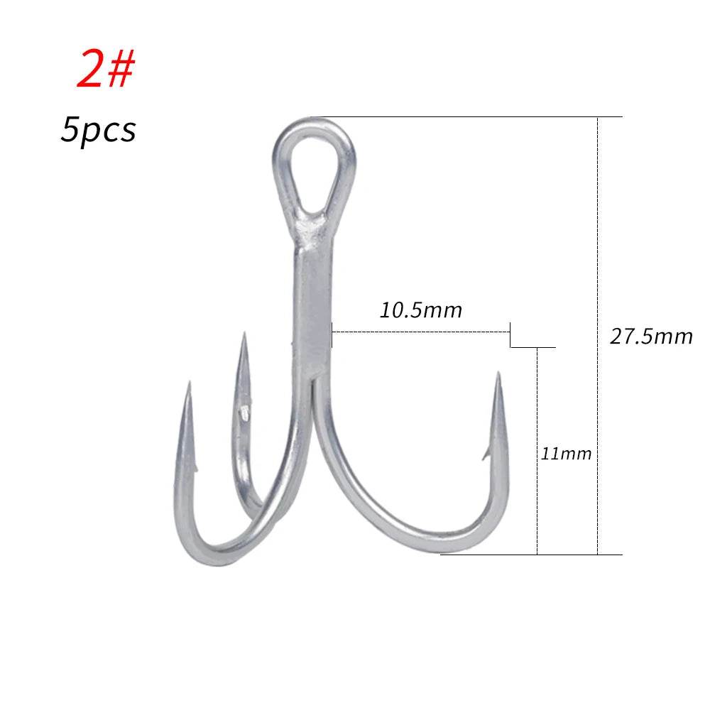Noeby High Carbon Steel Treble Hooks - Fish & Cheaps | Fishing & Outdoor Gear