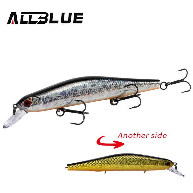 ALLBLUE VULCAN 130SP Silent Wobbler Fishing Lure 26.5g 133mm Magnetic System Suspend Minnow Pike Bait 4# Hook Tackle