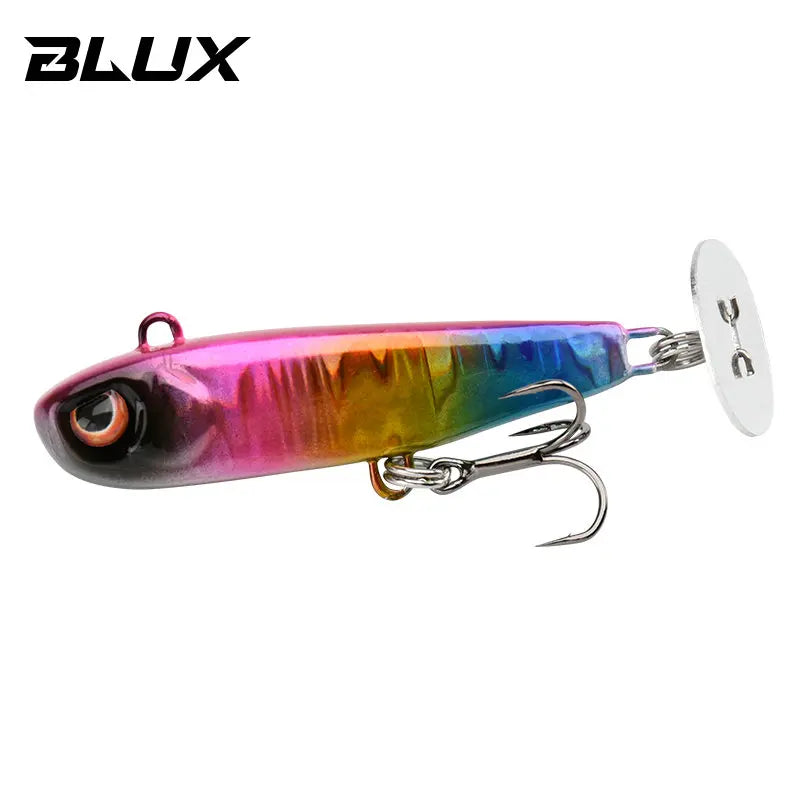 BLUX Rattle Tail 38mm 44mm Power Shining Paddle Metal Jig Fast Zinc Jigging Spoon Bait Bass Trout Sinking Hard Fishing Lure