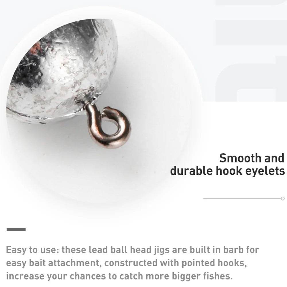 JOHNCOO UL Jig Head Hooks – 10pcs - Fish & Cheaps | Fishing & Outdoor Gear