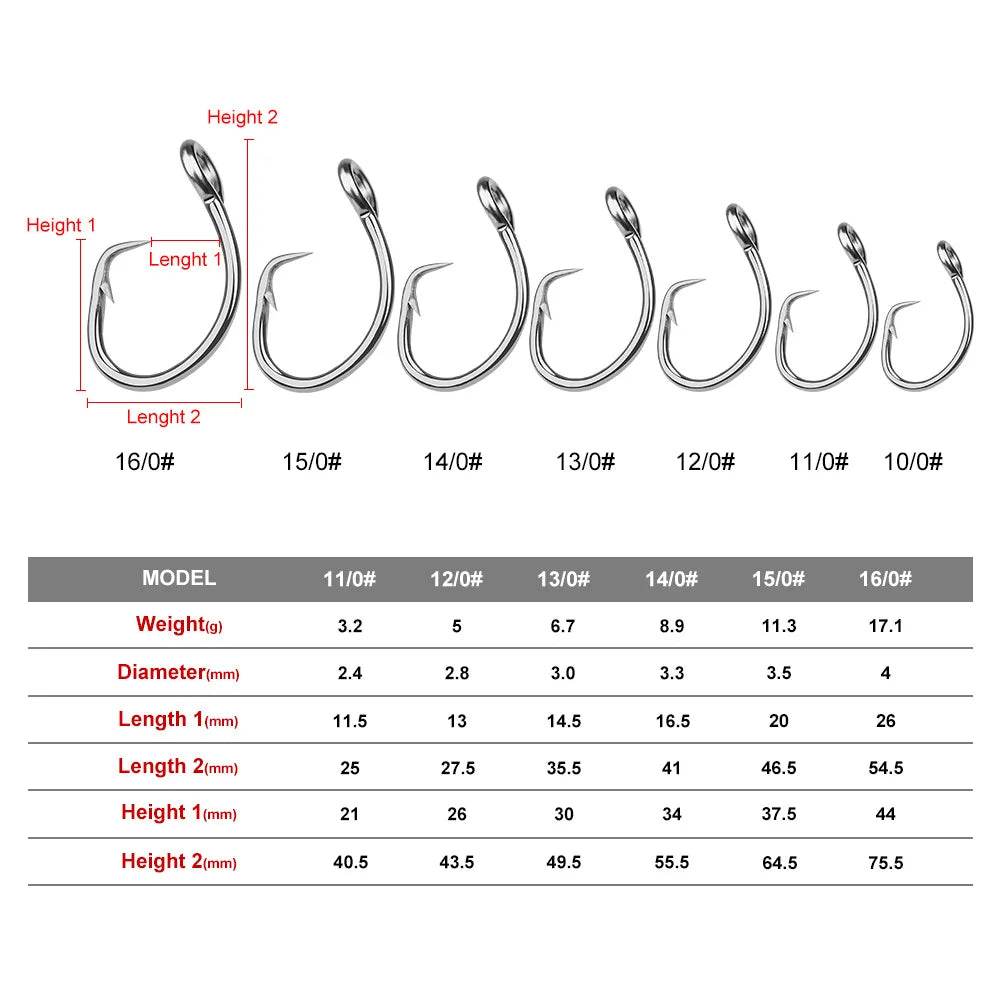 PROBEROS Big Game Tuna Circle Hooks - Fish & Cheaps | Fishing & Outdoor Gear