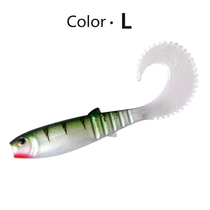 MEREDITH Cannibal Curved Tail Fishing Lures