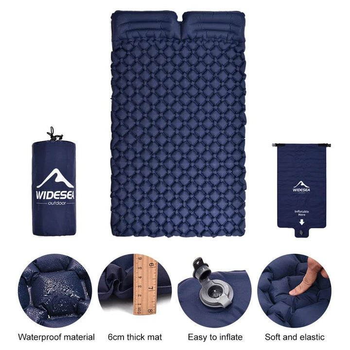 Widesea Double Inflatable Camping Mattress — Ultralight Comfort for Two - Fish & Cheaps | Fishing & Outdoor Gear