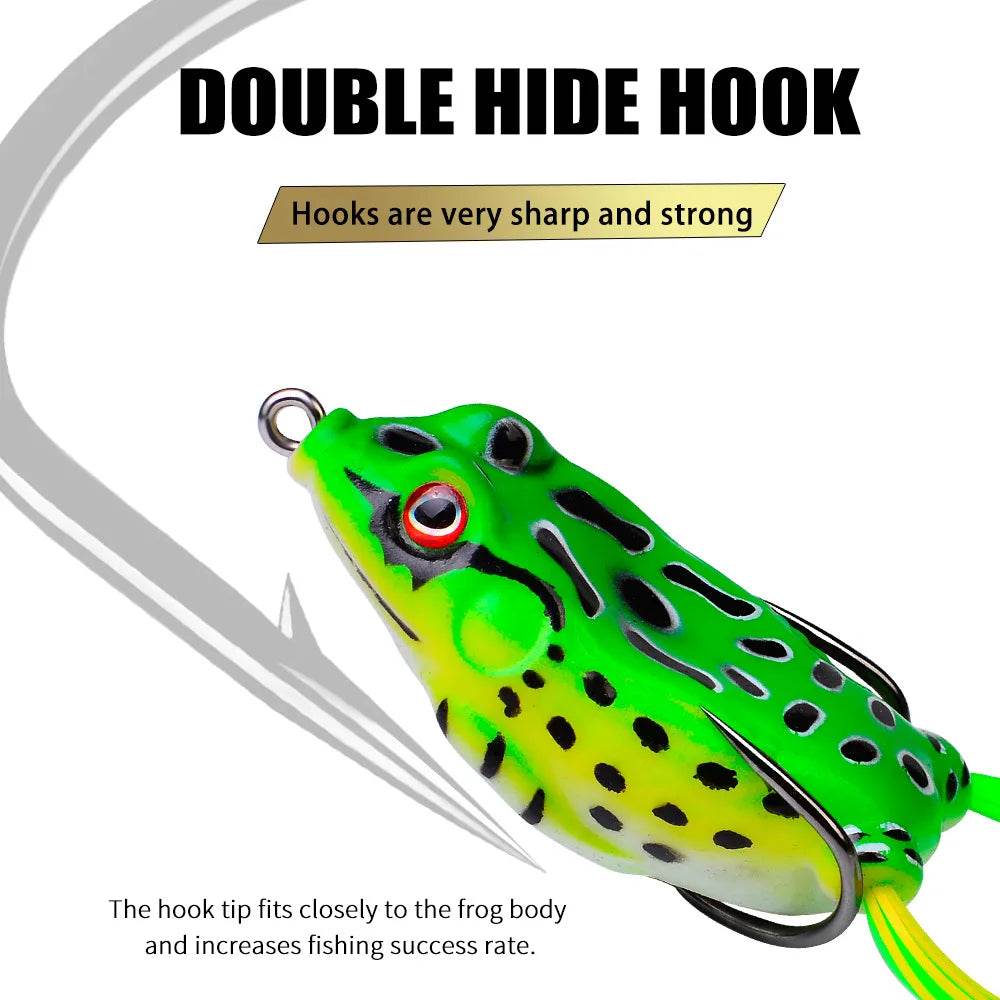 PROBEROS Frog Soft Tube Lure – Lifelike Topwater Action - Fish & Cheaps | Fishing & Outdoor Gear