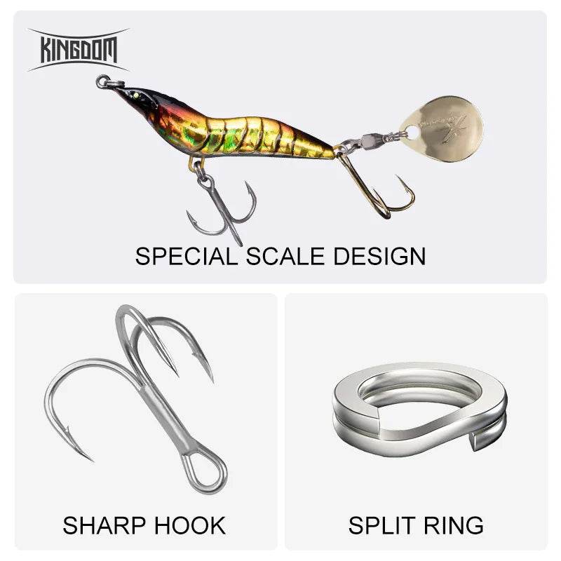 Kingdom Simulation Shrimp Lure – Bionic Spinner Jig - Fish & Cheaps | Fishing & Outdoor Gear