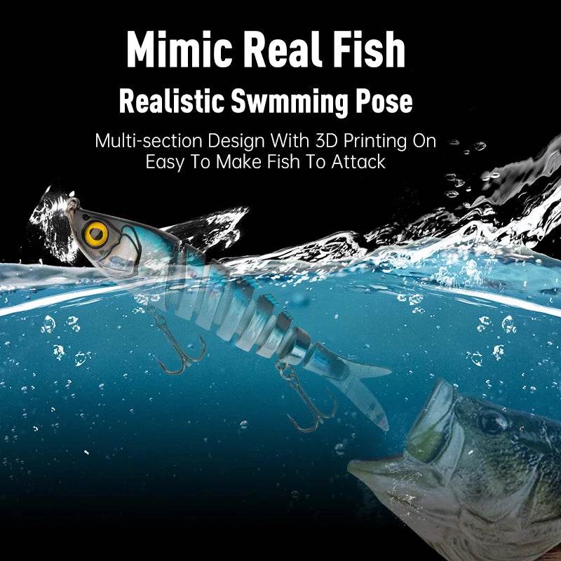Kingdom Barbecue-L Multi Jointed Fishing Lure - Fish & Cheaps | Fishing & Outdoor Gear