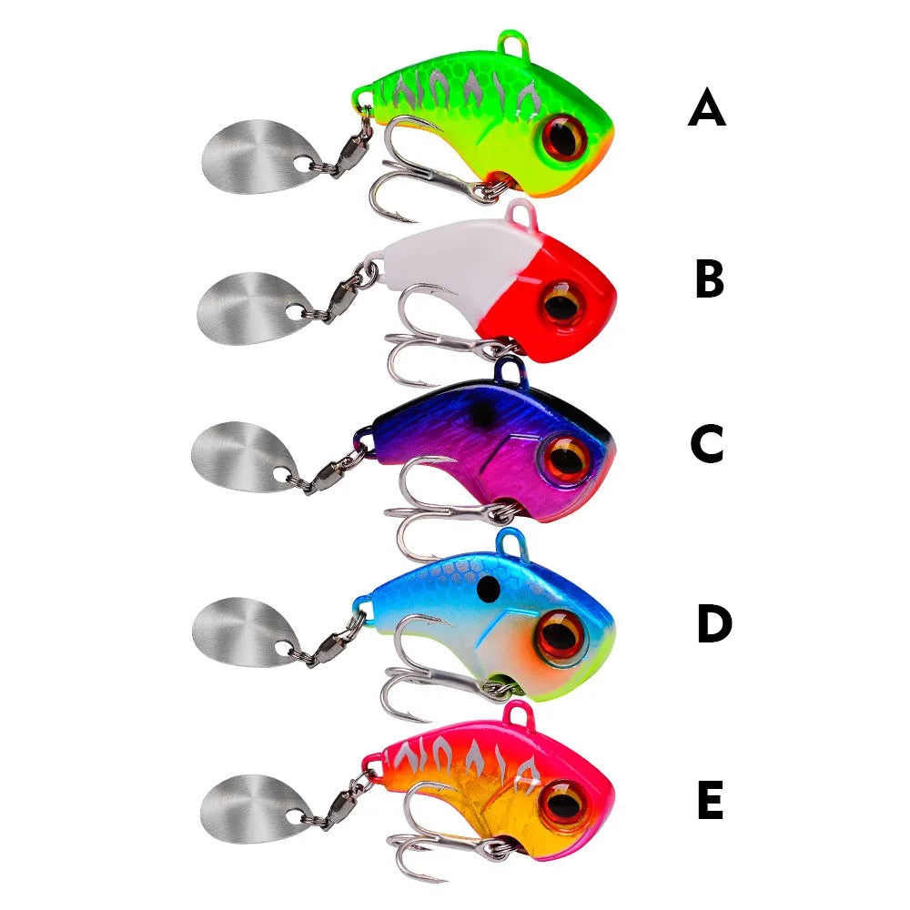 1pc Metal VIB Blade Lure 6g 15g 28g 3D Eyes Pencil Spoon Spinner Balancer Fishing Lure Hard Bait Fishing Tackle with Hook