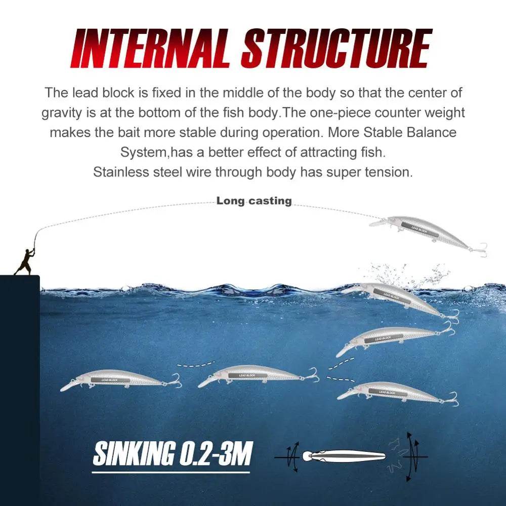 NOEBY Sinking Minnow 110mm – Hard Bait for Saltwater - Fish & Cheaps | Fishing & Outdoor Gear