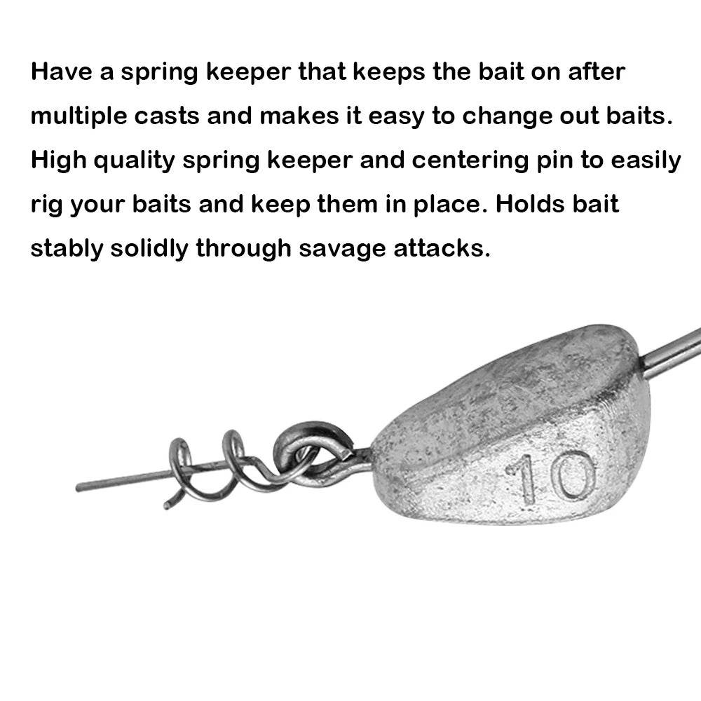 JOHNCOO Barbed Jig Head Hook Set - Fish & Cheaps | Fishing & Outdoor Gear