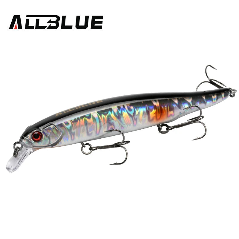 ALLBLUE MOHIST 130F Jerkbait Fishing Lure 130mm 20g Rapid Floating Wobbler Shallow Diving Minnow Pike Bait Fishing Tackle Hooks