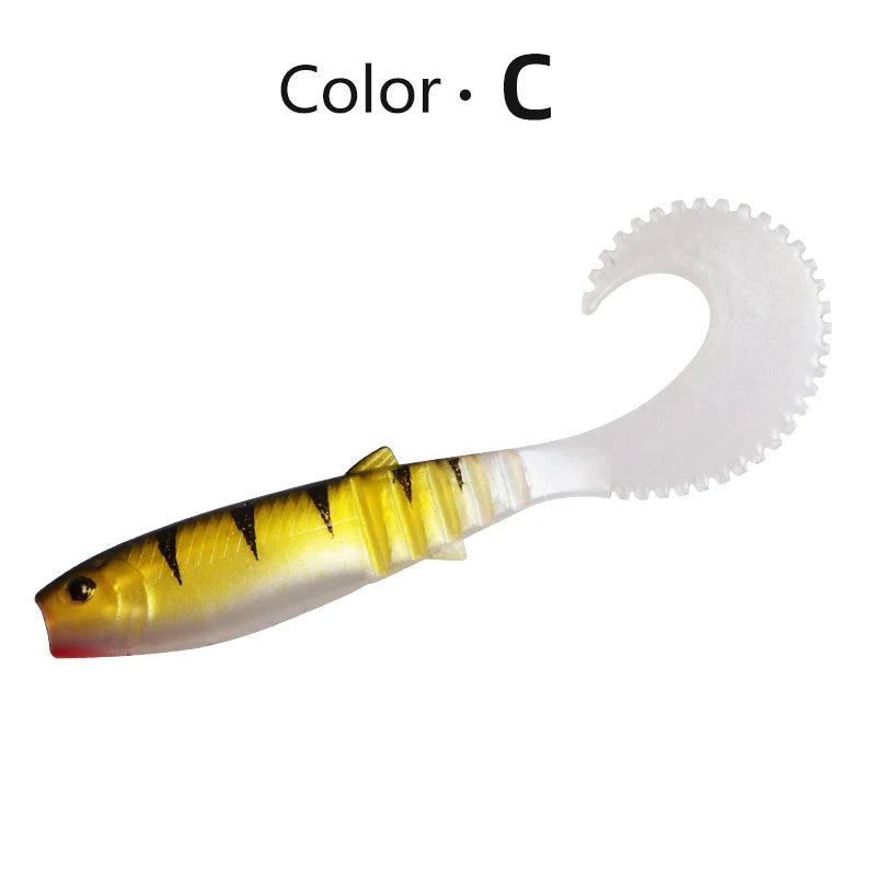 MEREDITH Cannibal Curved Tail Fishing Lures
