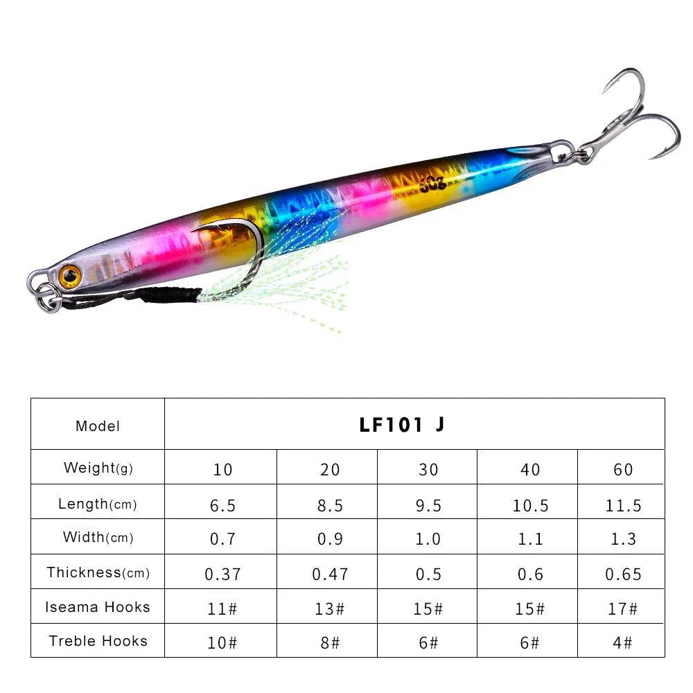 PROBEROS Metal Casting Jig – Luminous Shore & Boat Lure - Fish & Cheaps | Fishing & Outdoor Gear