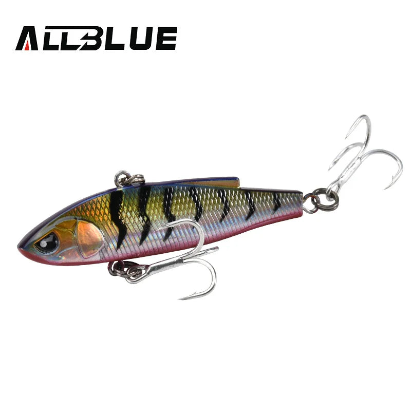 ALLBLUE New ANGRY JOHN VIB Sinking Fishing Lure Ice Jigging 58MM/70MM Hard Plastic Vibration Winter Bass Pike Artificial Tackle