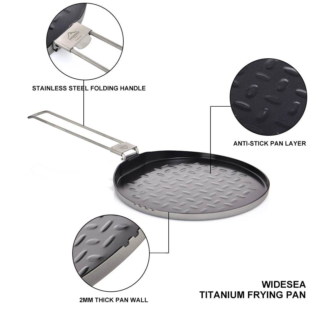 Widesea Titanium Nonstick Frying Pan - Fish & Cheaps | Fishing & Outdoor Gear