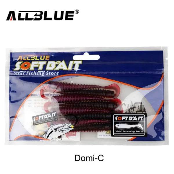 ALLBLUE DOMI Single Tail Soft Bait – Premium Grub Lure - Fish & Cheaps | Fishing & Outdoor Gear