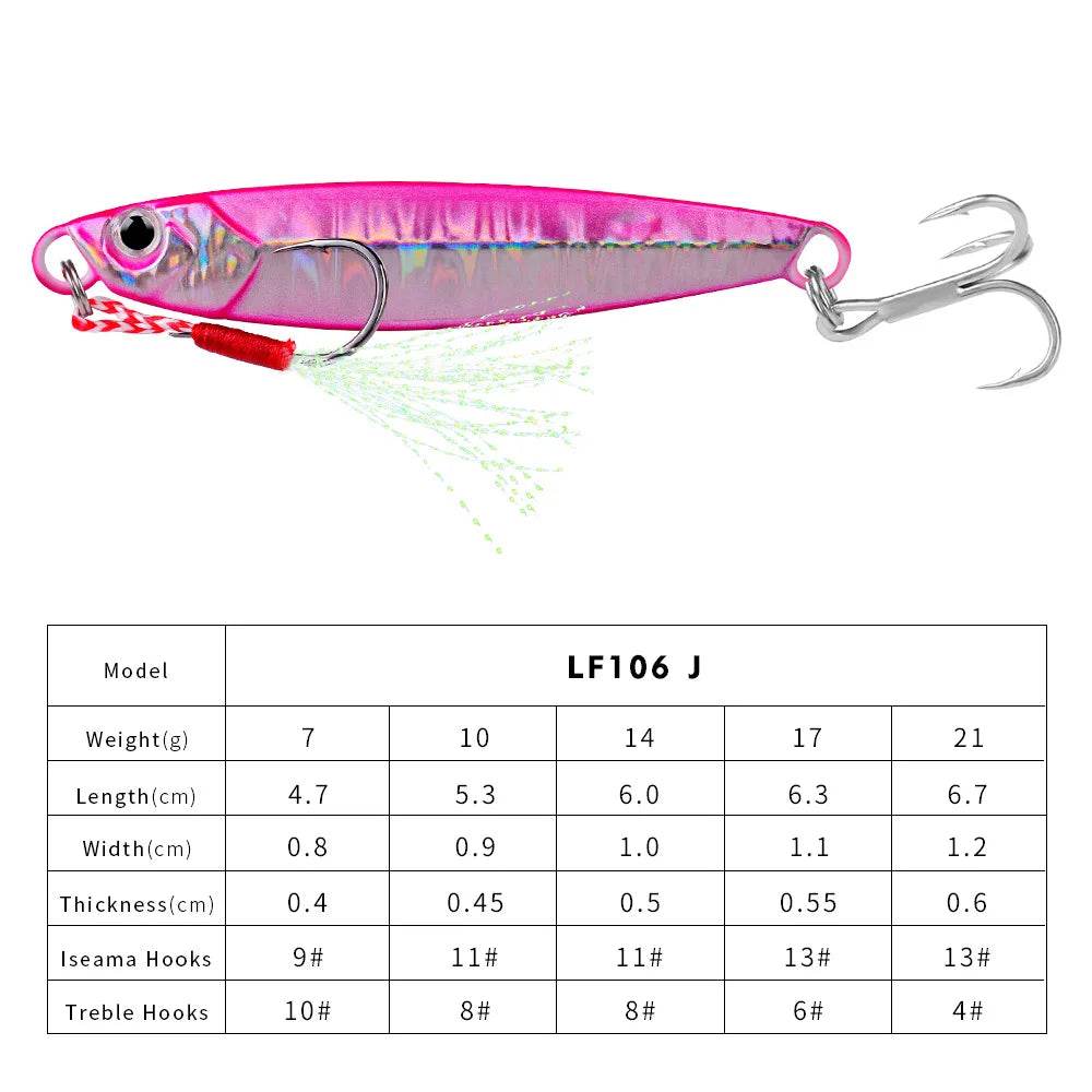 PROBEROS Hot Metal Jig – Slow Sea Boat Sinking Lure - Fish & Cheaps | Fishing & Outdoor Gear